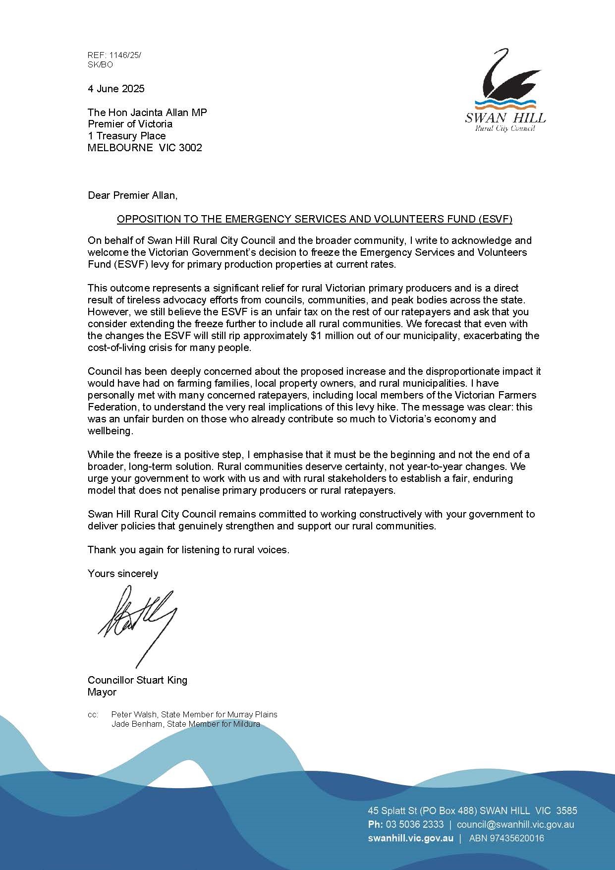 PremierAllan_Opposition to the Emergency Services and Volunteers Fund (ESVF)_04June2025.jpg